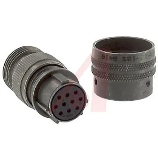 Amphenol Socapex, PT, Copper Alloy 10 Way Cable Mount MIL Spec Circular Connector PlugGreen, Socket Contacts,Shell Size - PT06A-12-10S product image