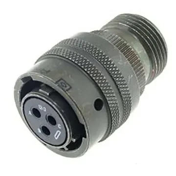 Amphenol Socapex, PT, Copper Alloy 3 Way Cable Mount MIL Spec Circular Connector PlugGreen, Socket Contacts,Shell Size - PT06A-12-3S product image