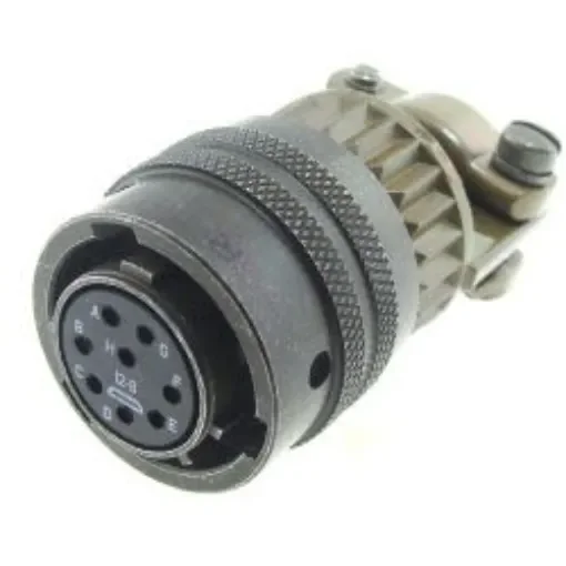 Amphenol Socapex, PT, Copper Alloy 8 Way Cable Mount MIL Spec Circular Connector PlugGreen, Socket Contacts,Shell Size - PT06A-12-8S(SR) product image