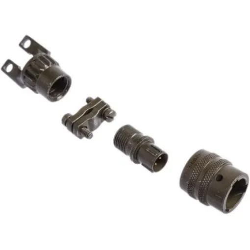 Amphenol Socapex, PT, Copper Alloy 4 Way Cable Mount MIL Spec Circular Connector PlugGreen, Pin Contacts,Shell Size 8, - PT06A-8-4P(SR) product image