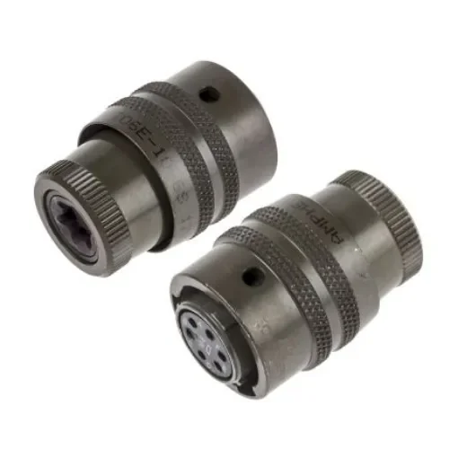 Amphenol Socapex, PT, Copper Alloy 6 Way Cable Mount MIL Spec Circular Connector PlugGreen, Socket Contacts,Shell Size - PT06E-10-6S product image
