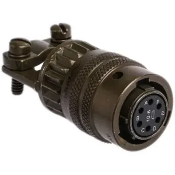 Amphenol Industrial, PT, Copper Alloy 6 Way Cable Mount MIL Spec Circular Connector PlugGreen, Socket Contacts,Shell - PT06E-10-6S(SR) product image