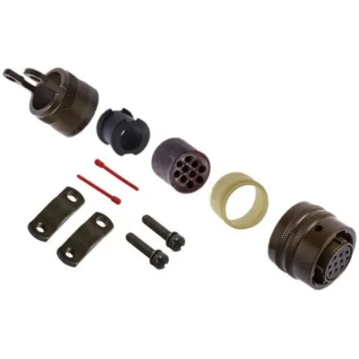 Amphenol Socapex, PT, Copper Alloy 10 Way Cable Mount MIL Spec Circular Connector PlugGreen, Socket Contacts,Shell Size - PT06E-12-10S(SR) product image