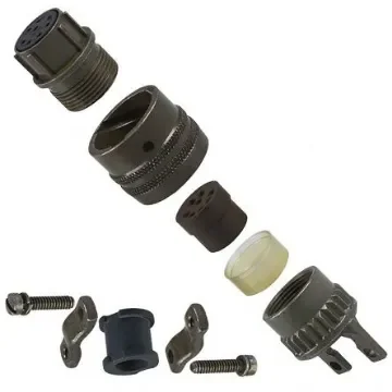 Amphenol Socapex, PT, Copper Alloy 5 Way Cable Mount MIL Spec Circular Connector PlugGreen, Pin Contacts,Shell Size 14, - PT06E-14-5P(SR) product image