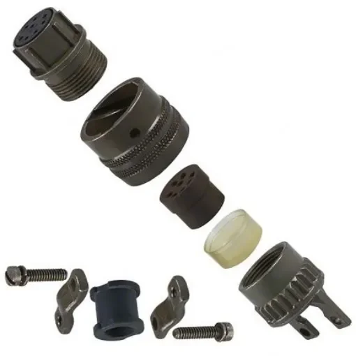 Amphenol Socapex, PT, Copper Alloy 5 Way Cable Mount MIL Spec Circular Connector PlugGreen, Pin Contacts,Shell Size 14, - PT06E-14-5P(SR) product image