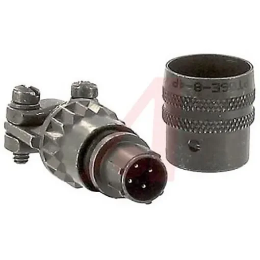 Amphenol Socapex, PT, Copper Alloy 4 Way Cable Mount MIL Spec Circular Connector PlugGreen, Pin Contacts,Shell Size 8, - PT06E-8-4P(SR) product image