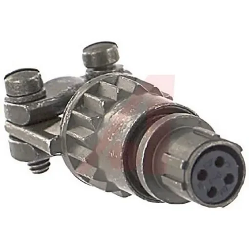 Amphenol Industrial, PT, Copper Alloy 4 Way Cable Mount MIL Spec Circular Connector PlugGreen, Socket Contacts,Shell - PT06E-8-4S(SR) product image