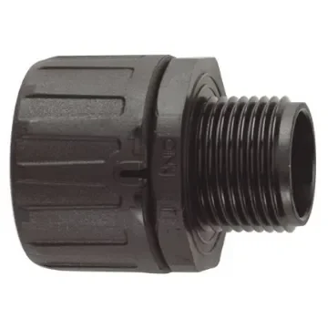 Flexicon Straight, Conduit Fitting, 67mm Nominal Size, M63, Nylon 66, Black IP66 rating - FPA67-M63B product image