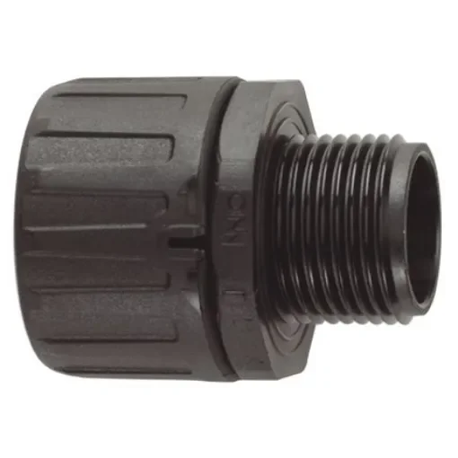 Flexicon Straight, Conduit Fitting, 67mm Nominal Size, M63, Nylon 66, Black IP66 rating - FPA67-M63B product image