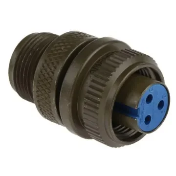 Amphenol Industrial, 97 3 Way MIL Spec Circular Connector Plug,Shell Size 10SL - 97-3106A-10SL-3S product image