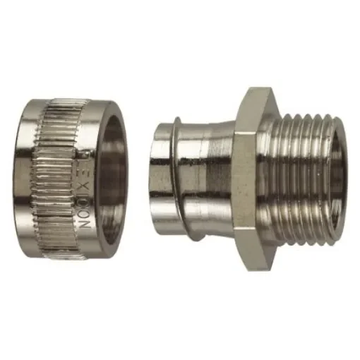 Flexicon Straight, Conduit Fitting, 16mm Nominal Size, M16, Stainless Steel IP40 rating - SSU16-M16-M product image