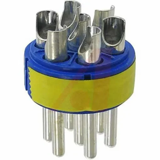 Amphenol Industrial Male Connector Insert size 24 7 Way for use with 97 Series Standard Cylindrical Connectors - 97-24-10P product image