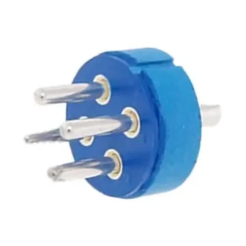 Amphenol Industrial Male Connector Insert size 24 4 Way for use with 97 Series Standard Cylindrical Connectors - 97-24-22P product image