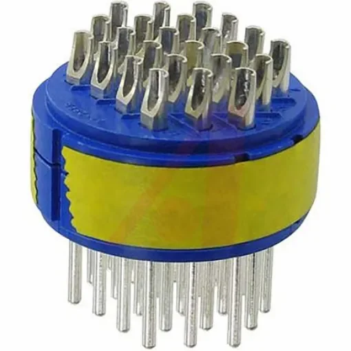 Amphenol Industrial Male Connector Insert size 24 24 Way for use with 97 Series Standard Cylindrical Connectors - 97-24-28P product image