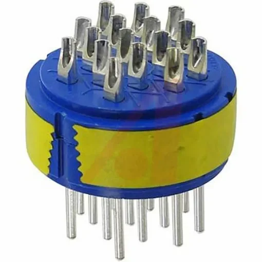 Amphenol Industrial Male Connector Insert size 24 16 Way for use with 97 Series Standard Cylindrical Connectors - 97-24-5P product image