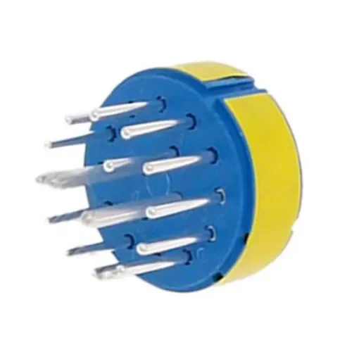 Amphenol Industrial Male Connector Insert size 24 16 Way for use with 97 Series Standard Cylindrical Connectors - 97-24-7P product image
