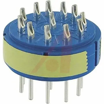 Amphenol Industrial Male Connector Insert size 28 12 Way for use with 97 Series Standard Cylindrical Connectors - 97-28-18P product image