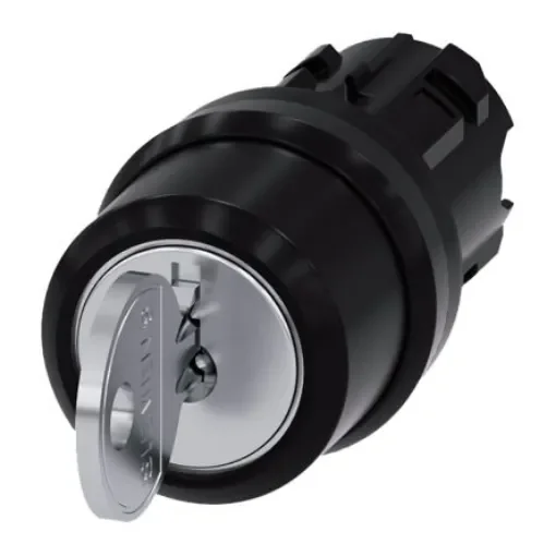 Siemens SIRIUS ACT 3SU10 3-position Key Switch Head, Latching, 22mm Cutout - 3SU1000-4BL11-0AA0 product image