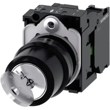 Siemens IP20 Key Switch, SPST 2-Way - 3SU1100-4BF11-1BA0 product image