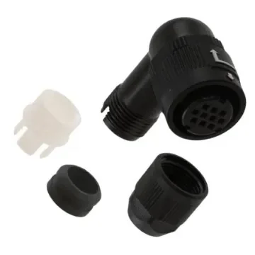 Hirose Circular Connector, 10 Contacts, Cable Mount, Miniature Connector, Plug, Female, IP67, IP68, HR34B Series - HR34B-12WLPA-10SC product image
