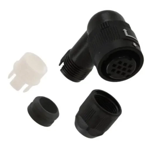 Hirose Circular Connector, 10 Contacts, Cable Mount, Miniature Connector, Plug, Female, IP67, IP68, HR34B Series - HR34B-12WLPA-10SC product image