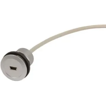 HARTING Straight, Panel Mount, Socket- Single Port Type A to B 2.0 USB Connector - 09454521940 product image