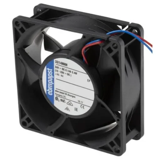 ebm-papst 3300 N - S-Panther Series Axial Fan, 24 V dc, DC Operation, 107m³/h, 3.5W, 92 x 92 x 32mm - 3314NHH product image