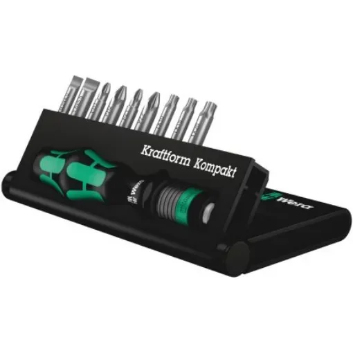 Wera Hexagon; Phillips; Pozidriv; Slotted; Torx Interchangeable Screwdriver Set, 11-Piece - 05056653001 product image
