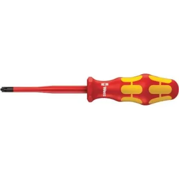 Wera Pozidriv Insulated Screwdriver, PZ2 Tip, 100 mm Blade, VDE/1000V, 205 mm Overall - 05006466001 product image