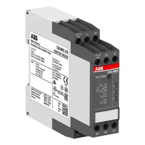 ABB Temperature Monitoring Relay, 1 Phase, DPDT, DIN Rail - 1SVR740712R2200  CM-MSS.33P product image