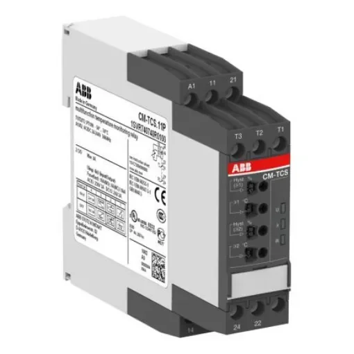 ABB Temperature Monitoring Relay, 3 Phase, SPDT, DIN Rail - 1SVR740740R0100  CM-TCS.11P product image