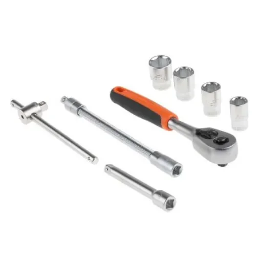 Bahco 16-Piece Imperial 1/4 in Standard Socket Set with Ratchet, 6 point - S160AF product image