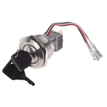 RS PRO IP40 Key Switch, SPDT, 5 A 2-Way - 8771909 product image