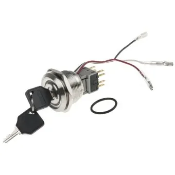 RS PRO IP40 Key Switch, DPDT, 5 A 2-Way - 8771911 product image