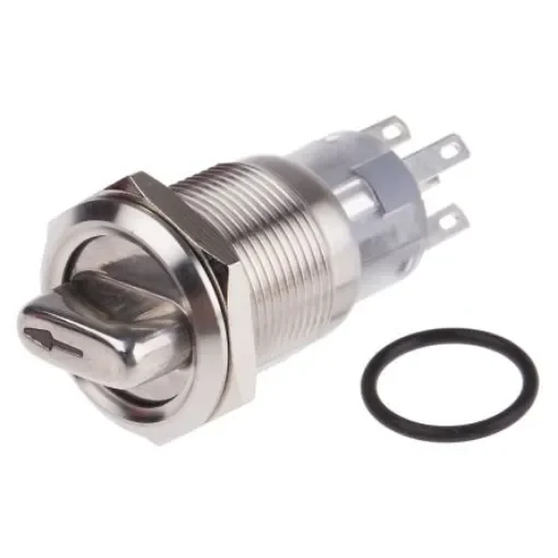 RS PRO Selector Switch - (on-on), Illuminated 2 Positions - 8771965 product image