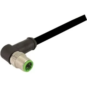 HARTING Right Angle Male 12 way M12 to Male 12 way Unterminated Sensor Actuator Cable, 5m - 21348687C78050 product image
