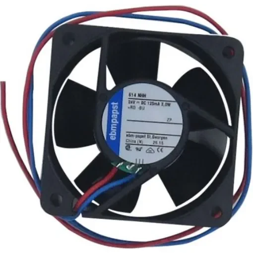 ebm-papst 600 N Series Axial Fan, 24 V dc, DC Operation, 56m³/h, 2.9W, IP20, 60 x 60 x 25mm - 614NHH-RS0 product image