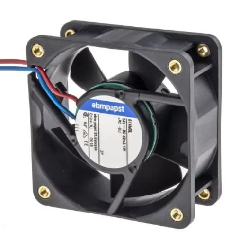 ebm-papst 600 N Series Axial Fan, 24 V dc, DC Operation, 21m³/h, 1W, IP20, 60 x 60 x 25mm - 614NGL-RS0 product image