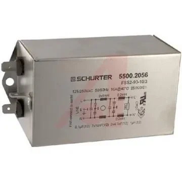 Schurter 10A Screw Mount IEC Filter 5500.2056 product image