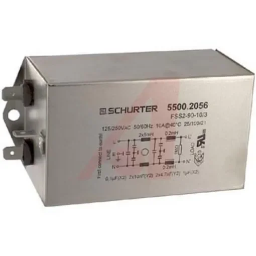 Schurter 10A Screw Mount IEC Filter 5500.2056 product image
