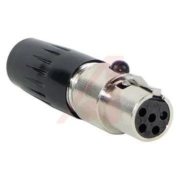 Switchcraft Cable Mount XLR Connector, Female, 125 V ac, 5 Way, Silver Plating - TA5FLX product image