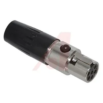 Switchcraft Cable Mount XLR Connector, Female, 125 V ac, 6 Way, Silver Plating - TA6FLX product image