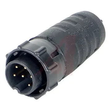 Switchcraft Circular Connector, 6 Contacts, Cable Mount, Socket, Male, IP68, IP69K, EN3 Series - EN3C6MX product image