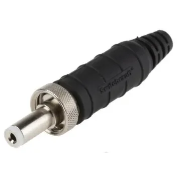 Switchcraft, S762KS DC Plug Rated At 5.0A, Cable Mount, length 57mm, Nickel, IP68 - S761KS17 product image