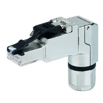 Telegartner MFP8 Series Male RJ45 Connector, Cable Mount, Cat6a Right Angle 4P4C -Way - J00026A4003 product image