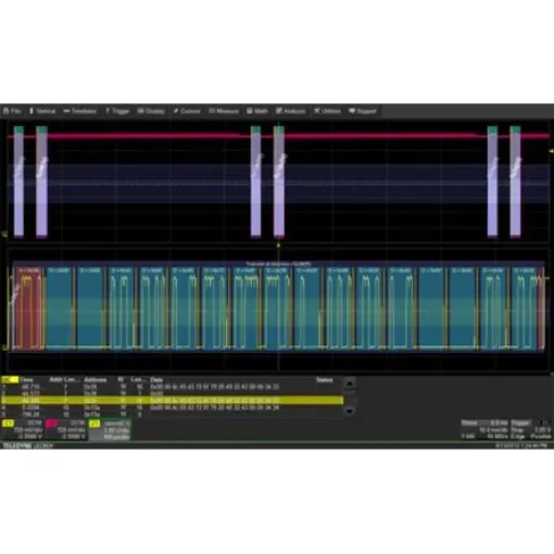 Teledyne LeCroy I²C, SPI, RS-232/UART Decode Bundle Oscilloscope Software for Use with HDO4000 Series - HDO4K-EMB product image