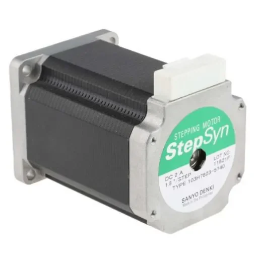 Sanyo Denki 103H7 Series Hybrid, Single Shaft Stepper Motor, 2.7Nm Torque, 24 V, 1.8°, 60 x 60mm Frame, 8mm Shaft - 103H7823-5740 product image