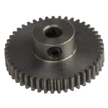 RS PRO Steel 45 Teeth Spur Gear, 0.5 Module, 4mm Bore Diam, 22.5mm Pitch Diam, 10mm Hub Diam - 8787840 product image