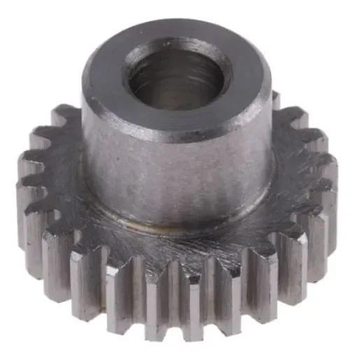 RS PRO Steel 24 Teeth Spur Gear, 0.8 Module, 6mm Bore Diam, 19.2mm Pitch Diam, 12mm Hub Diam - 8787869 product image