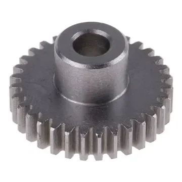 RS PRO Steel 32 Teeth Spur Gear, 0.8 Module, 6mm Bore Diam, 25.6mm Pitch Diam, 12mm Hub Diam - 8787875 product image
